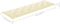 vidaXL - Tuinbankkussen - 180x(50+50)x7 - cm - oxford - stof - crèmewit