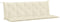 vidaXL - Tuinbankkussen - 180x(50+50)x7 - cm - oxford - stof - crèmewit