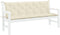 vidaXL - Tuinbankkussen - 180x(50+50)x7 - cm - oxford - stof - crèmewit