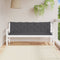 vidaXL - Tuinbankkussen - 180x(50+50)x7 - cm - oxford - stof - antracietkleurig