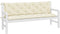 vidaXL - Tuinbankkussen - 180x(50+50)x7 - cm - oxford - stof - crèmewit