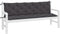vidaXL - Tuinbankkussen - 180x(50+50)x7 - cm - oxford - stof - antracietkleurig