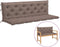 vidaXL - Tuinbankkussen - 180x(50+50)x7 - cm - oxford - stof - taupe