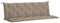 vidaXL - Tuinbankkussen - 180x(50+50)x7 - cm - oxford - stof - taupe