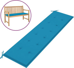 vidaXL - Tuinbankkussen - 180x50x3 - cm - oxford - stof - blauw