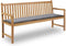 vidaXL - Tuinbankkussen - 180x50x3 - cm - oxford - stof - grijs