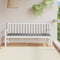 vidaXL - Tuinbankkussen - 180x50x3 - cm - oxford - stof - grijs