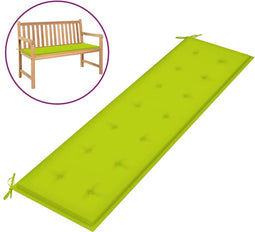 vidaXL - Tuinbankkussen - 180x50x3 - cm - oxford - stof - heldergroen