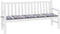 vidaXL - Tuinbankkussen - 180x50x3 - cm - oxford - stof - ruitpatroon - grijs