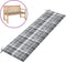 vidaXL - Tuinbankkussen - 180x50x3 - cm - oxford - stof - ruitpatroon - grijs