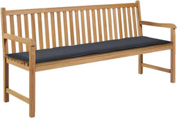 vidaXL - Tuinbankkussen - 180x50x3 - cm - oxford - stof - antracietkleurig