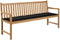 vidaXL - Tuinbankkussen - 180x50x3 - cm - oxford - stof - zwart