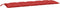 vidaXL - Tuinbankkussen - 180x50x7 - cm - oxford - stof - rood