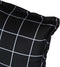 vidaXL - Tuinbankkussen - 180x50x7 - cm - oxford - stof - ruitpatroon - zwart