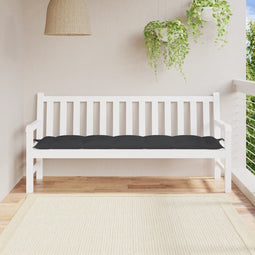vidaXL - Tuinbankkussen - 180x50x7 - cm - oxford - stof - zwart