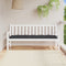 vidaXL - Tuinbankkussen - 180x50x7 - cm - oxford - stof - zwart