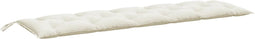 vidaXL - Tuinbankkussen - 180x50x7 - cm - stof - gemêleerd - crèmekleurig