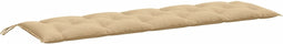 vidaXL - Tuinbankkussen - 180x50x7 - cm - stof - gemêleerd - beige