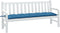 vidaXL - Tuinbankkussen - 180x50x7 - cm - stof - gemêleerd - blauw