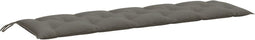 vidaXL - Tuinbankkussen - 180x50x7 - cm - stof - gemêleerd - donkergrijs