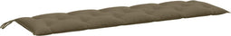 vidaXL - Tuinbankkussen - 180x50x7 - cm - stof - gemêleerd - taupe