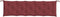 vidaXL - Tuinbankkussen - 180x50x7 - cm - stof - gemêleerd - wijnrood