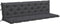 vidaXL - Tuinbankkussen - 200x(50+50)x7 - cm - oxford - stof - antracietkleurig