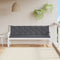 vidaXL - Tuinbankkussen - 200x(50+50)x7 - cm - oxford - stof - antracietkleurig
