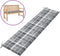 vidaXL - Tuinbankkussen - 200x50x3 - cm - oxford - stof - ruitpatroon - grijs