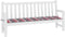 vidaXL - Tuinbankkussen - 200x50x3 - cm - oxford - stof - ruitpatroon - rood