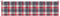 vidaXL - Tuinbankkussen - 200x50x3 - cm - oxford - stof - ruitpatroon - rood