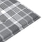 vidaXL - Tuinbankkussen - 200x50x3 - cm - oxford - stof - ruitpatroon - grijs