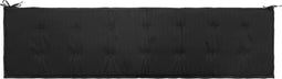vidaXL - Tuinbankkussen - 200x50x3 - cm - oxford - stof - zwart