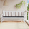 vidaXL - Tuinbankkussen - 200x50x3 - cm - oxford - stof - zwart