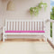 vidaXL - Tuinbankkussen - 200x50x3 - cm - stof - roze