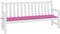 vidaXL - Tuinbankkussen - 200x50x3 - cm - stof - roze