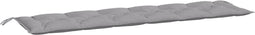 vidaXL - Tuinbankkussen - 200x50x7 - cm - oxford - stof - grijs