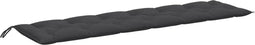 vidaXL - Tuinbankkussen - 200x50x7 - cm - stof - gemêleerd - antracietkleurig