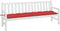 vidaXL - Tuinbankkussen - 200x50x7 - cm - stof - rood