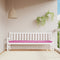 vidaXL - Tuinbankkussen - 200x50x7 - cm - stof - roze