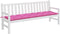 vidaXL - Tuinbankkussen - 200x50x7 - cm - stof - roze
