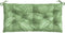 vidaXL - Tuinbankkussen - bladpatroon - 110x50x7 - cm - stof