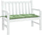 vidaXL - Tuinbankkussen - bladpatroon - 110x50x7 - cm - stof
