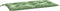 vidaXL - Tuinbankkussen - bladpatroon - 110x50x7 - cm - stof