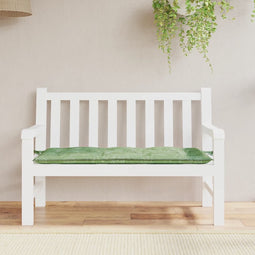 vidaXL - Tuinbankkussen - bladpatroon - 120x50x7 - cm - stof