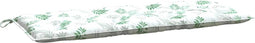 vidaXL - Tuinbankkussen - bladpatroon - 120x50x7 - cm - stof