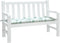 vidaXL - Tuinbankkussen - bladpatroon - 120x50x7 - cm - stof