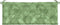 vidaXL - Tuinbankkussen - bladpatroon - 120x50x7 - cm - stof