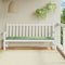 vidaXL - Tuinbankkussen - bladpatroon - 200x50x3 - cm - stof
