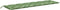 vidaXL - Tuinbankkussen - bladpatroon - 200x50x7 - cm - stof